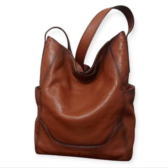 Frye Leather Side Pocket Shoulder Bag Great Condition - Picture 5 of 12